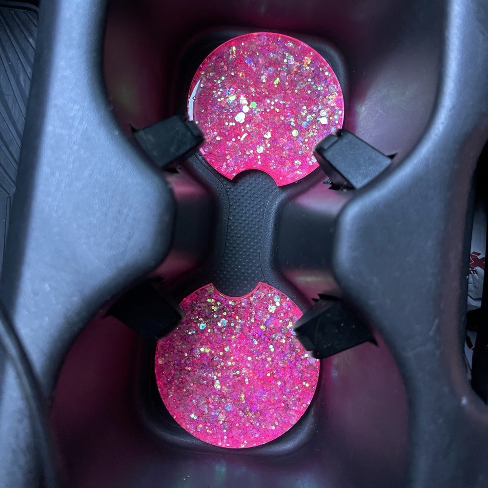 Coaster for cars, two pieces set